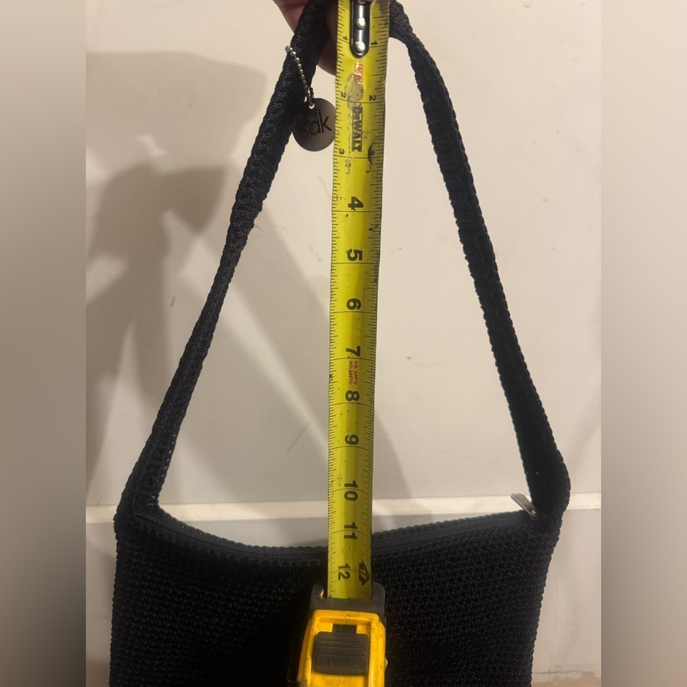 The Sak Black Crochet Shoulder Bag - Picture 3 of 3